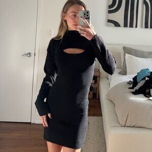 Chic Black Sweater Dress